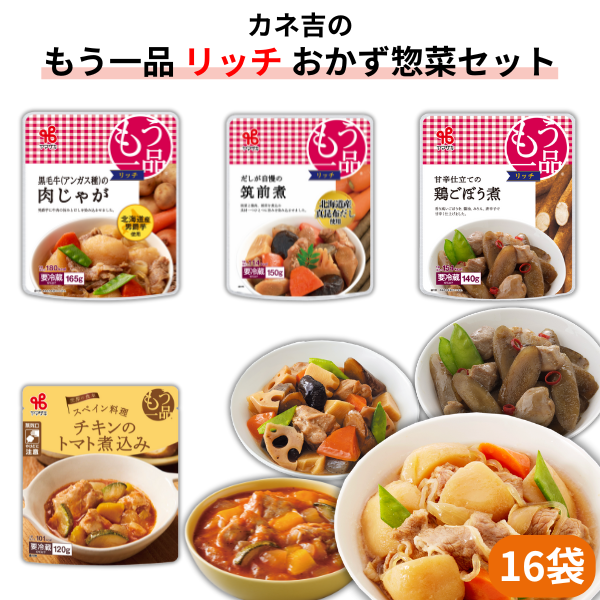 カネ吉のもう一品【リッチ】おかず惣菜セット(16袋)